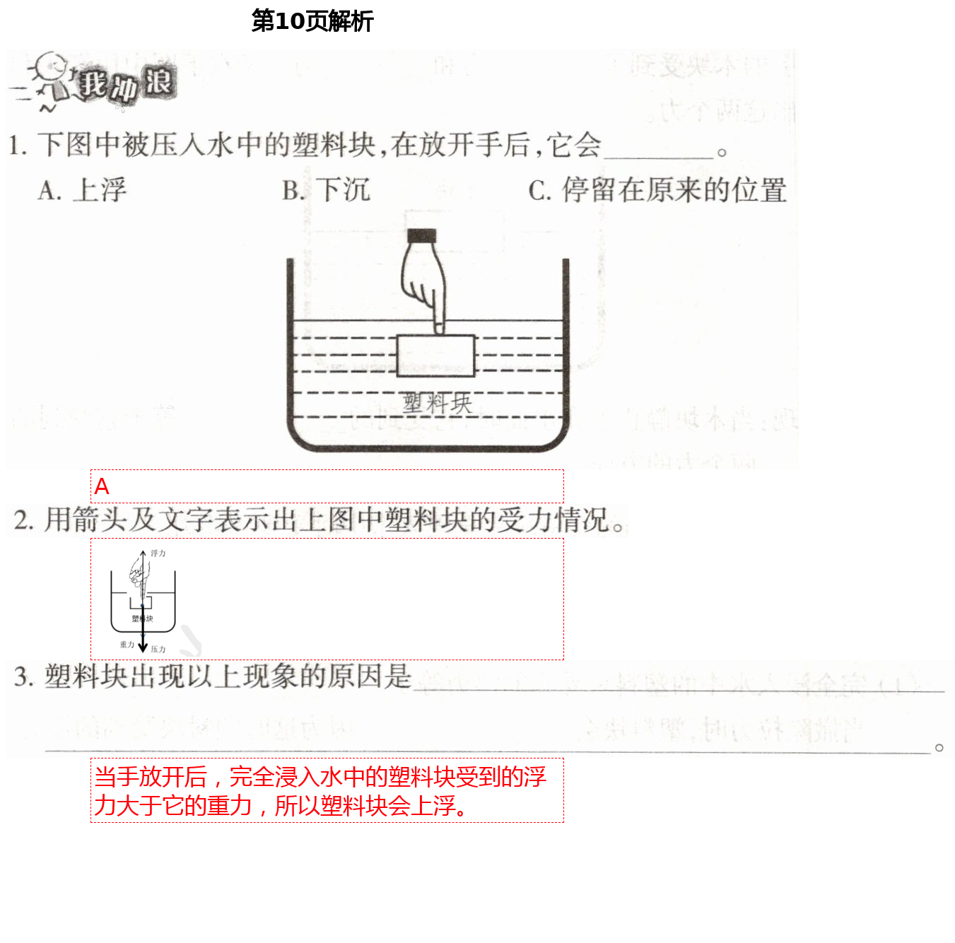 2021年导学新作业五年级科学下册教科版 第10页