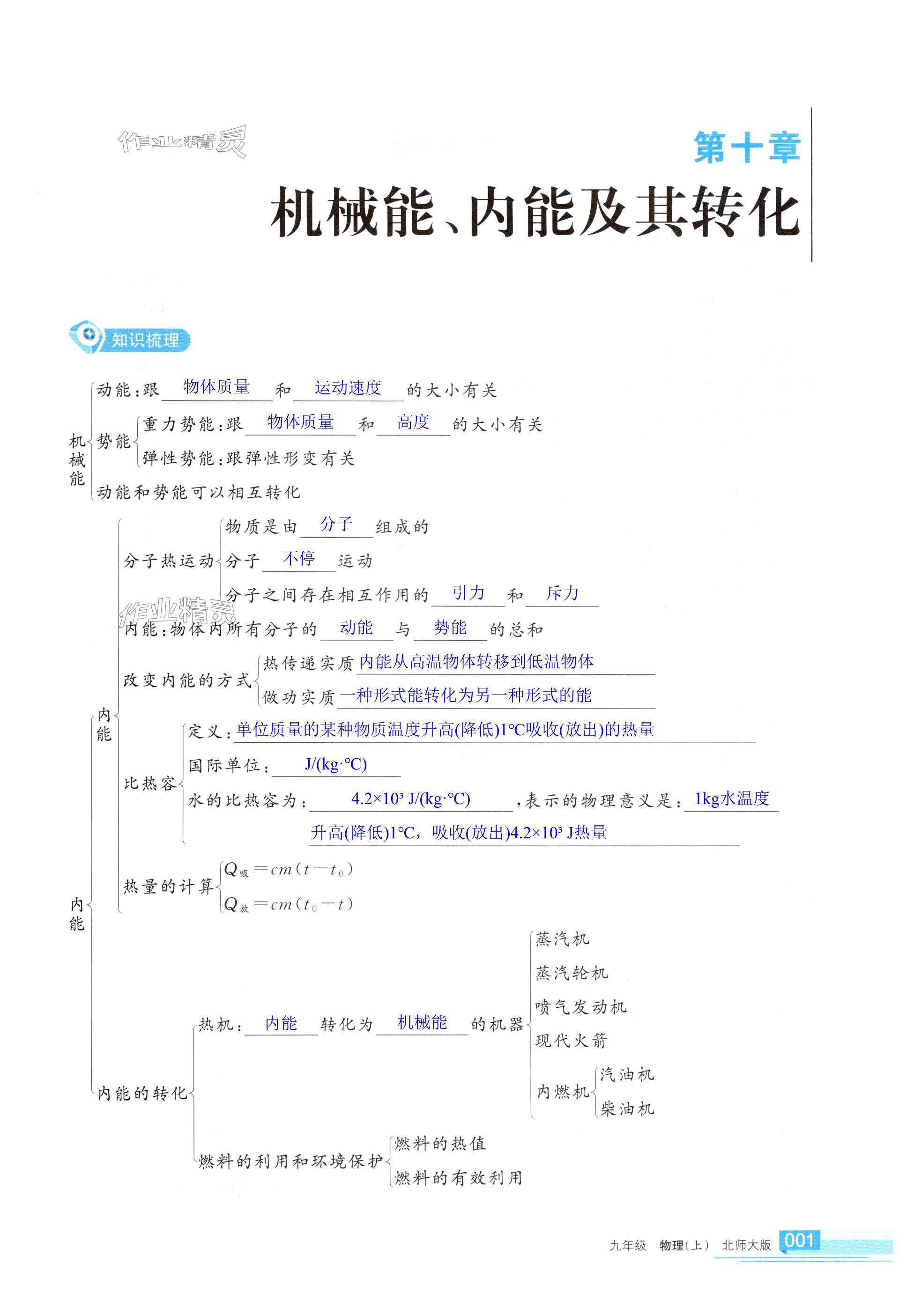 2024年学习之友九年级物理上册北师大版 第1页