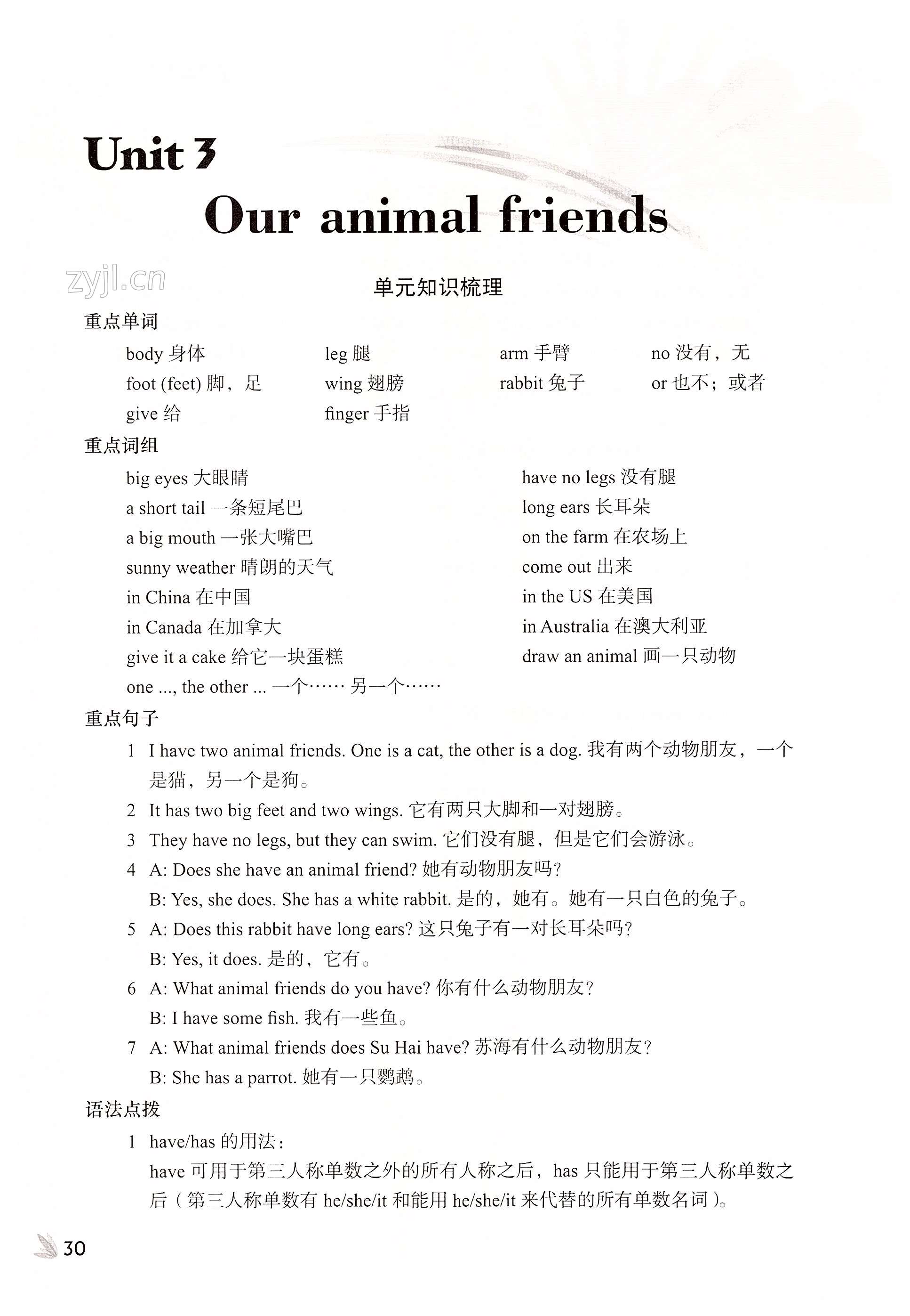 Unit 3 Our animal friends - 第30页