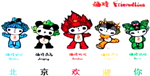 题目详情下图为北京2008奥运吉祥物福娃,你了解他们吗?
