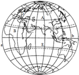 南北极圈的纬度为( )A.23.5°B.45°C.66.5°D