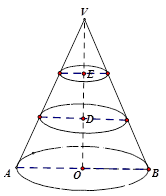或体积问题来处理,该圆锥被分成的这三部分从上至下分别为圆锥,圆台
