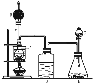 在烧瓶a中放一些新制的无水硫酸铜粉末,并加入20 ml无水乙醇;锥形瓶b