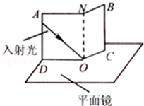 在探究光的反射规律时.小红沿一可沿ON折转的