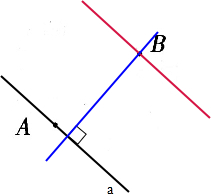 过点a画一条直线a过点b画出直线a的平行线和垂线