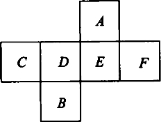 将图折成一个正方体后,字母a所对的是哪一个字母?