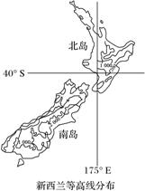 (1)简述新西兰的地理位置特征.