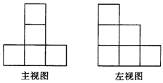 14由几个小立方体叠成的几何体的主视图和左视图如图求组成几何体的小