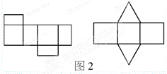 2.图2是一些立体图形的展开图,请写出这些立体图形的名称