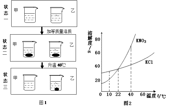 (1)当温度t的取值范围为________时,硝酸钾的溶解度大于氯化钾的溶解