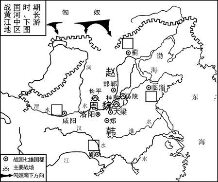 战国七雄地理位置