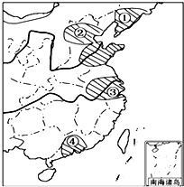 右图为我国四大工业基地分布图,读图回答16--17题