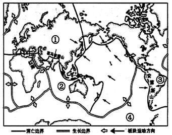 全球大致划分为( ) A、四大板块 B、五大