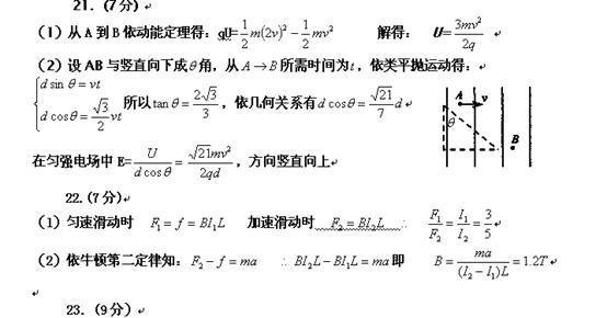 第Ⅰ卷(选择题共 61分)试卷及参考答案——青夏教育网