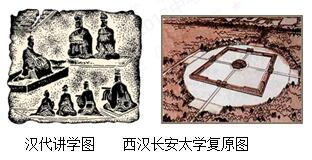 汉武帝推行儒学教育,在长安举办太学