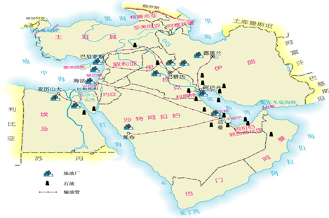 (填一个即可(3)中东石油运输必须经过霍尔木兹海峡.