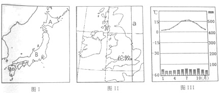 日本和英国是分布在亚欧大陆东西两岸的岛国.