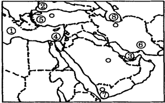 读中东部分地区图 .回答问题:(1)图中沟通①和