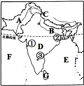 读南亚地图.回答下列各题.(1)南亚地区位于山脉