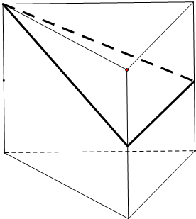 如图是三棱柱被平面截去一部分后剩余的几何体的三视图,则截掉的几何