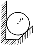 将图中的物体p的重力按力的效果分解(接触面光滑.