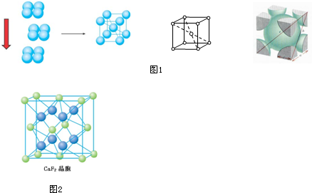 ②每个氟化钙晶胞中平均拥有4个ca2,8个f③每个氟离