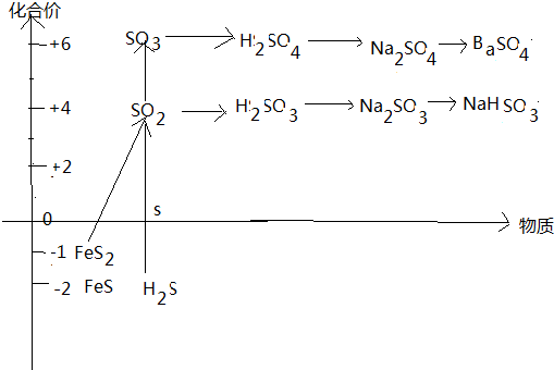 含硫物质中的典型物质.如H2S.FeS2.FeS.