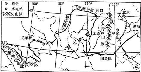 l黄河之水天上来这天上是指青藏高原的巴颜喀拉山山脉黄河干流呈一个