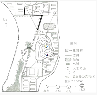 15小明参加了学校组织的定向越野比赛图为定向越野路线图请帮助小明