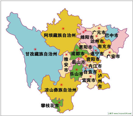 15.读四川省地图,完成下列各题.