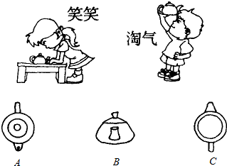 6.哪幅图是笑笑看到的?