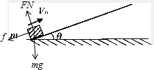 物体受到重力,支持力,向下的滑动摩擦力,受力分析如图,运用正交分解法