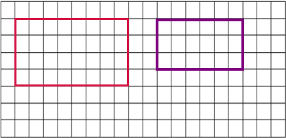 8画一画在方格纸上画出两个大小不同的长方形使长与宽的比都是21