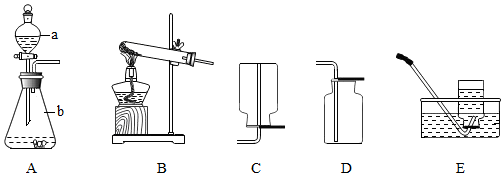 仪器b的名称是锥形瓶 (2)制取氧气应选用的发生装置是a(填装置序号,下