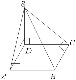 15.如图是一个四棱锥的三视图,在所有侧面中直角三角形的个数有( )