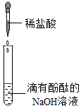 中逐滴加入稀盐酸,边滴加边振荡"振荡"的目的是使溶液充分混合反应