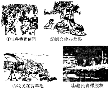 读南亚地区图.回答下列问题.(1)填出图中数字所