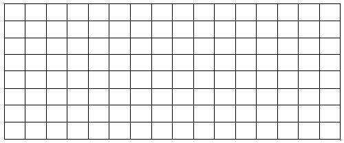 在方格纸上各画一个周长是16厘米的长方形和