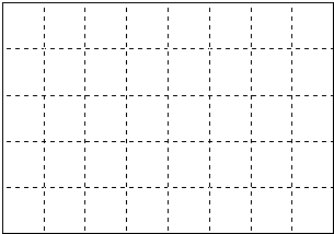 请在右图的方格中画一个平行四边形,并算出它的面积. 每个小方格面积为1平方厘米