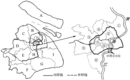 是全国重要的城市.读下面的上海市行政区划图