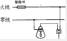 将图中的拉线开关和螺丝口灯泡正确连接到照明电路的两条导线上.