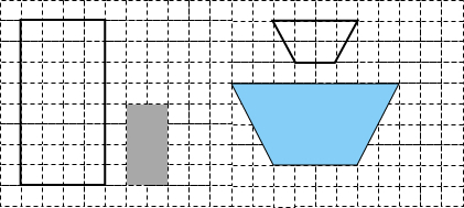 1把图中的长方形按12的比例在网格线上画出来