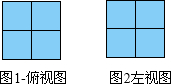 用小方块搭成一个几何体,使它的主视图,左视图和俯视图如下图所示,它
