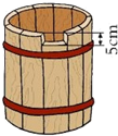 一个底面直径是4分米的木桶高5分米如图这个木桶最多能盛多少升水