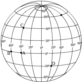 (1)c点的经纬度