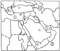 "中东 被称为"三洲五海 之地."五海 是指 [ ]a.黑海.