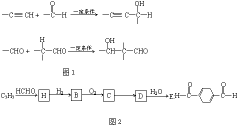 已知如图1:以乙炔为原料.通过图2所示步骤