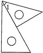 用两块三角尺这样拼在一起拼成的1