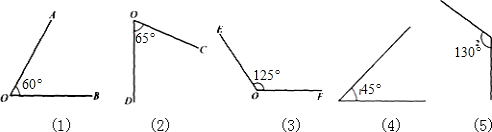 试题答案.130°(5)∠2=45°(4)∠1=.125