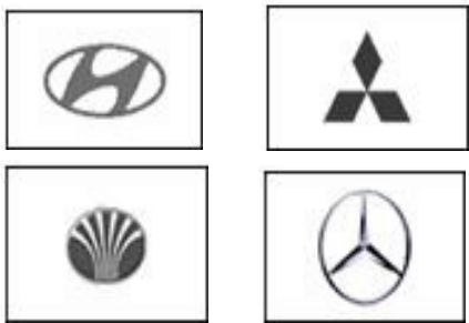 邳州市)下面是四种汽车的标志,第( )个标志不是轴对称图形.